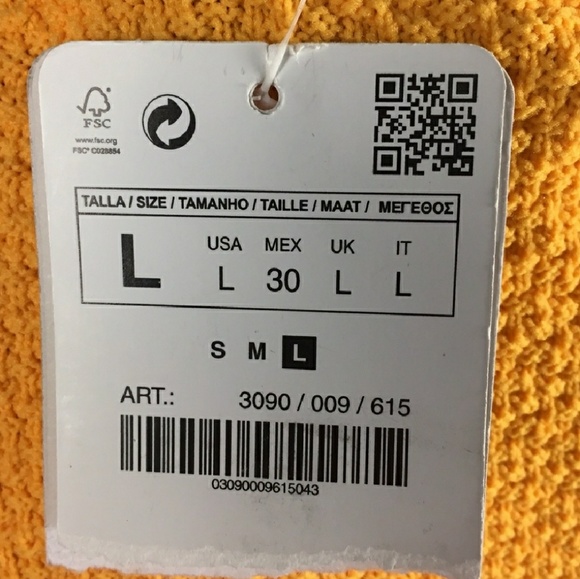 NWT Zara Knit Yellow Sweater Midi Dress L - Picture 3 of 4